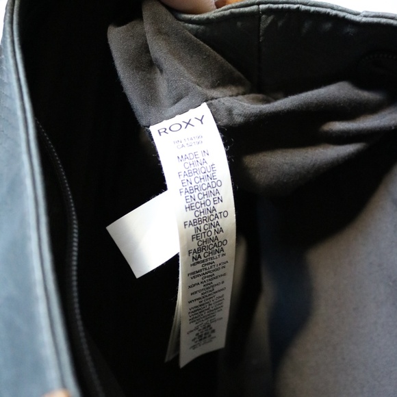 ROXY Messenger Bag Satchel Shoulder Bag Grey & Tan Polyurethane Faux Snakeskin - Picture 7 of 8